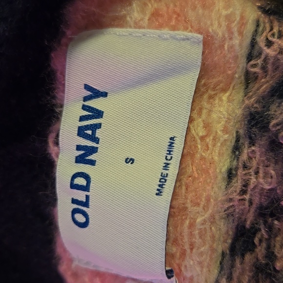 NWT Old Navy Cozy Fair Isle Long Line Nordic Duster Open Cardigan Small, multi - Picture 9 of 11